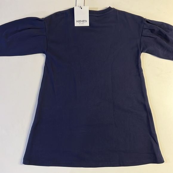 *NWT KENZO KIDS Embroidered Elephant Cotton Fleece Dress Size 8Y - Picture 4 of 4